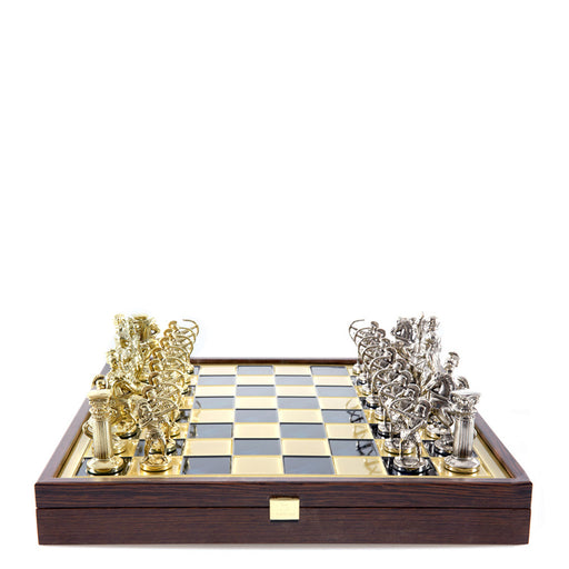 Chess Set <br> Archers on Wooden Box <br> (41 x 41) cm