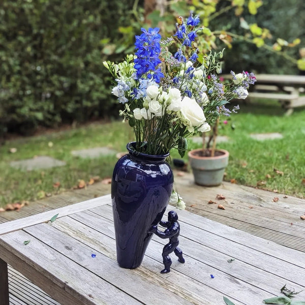My Superhero Vase<br> Glossy Blue <br> (H 27.5) cm