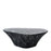 Oval Marble Coffee Table <br> Black <br>  (L 87.5 x W 51 x H 30) cm