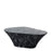 Oval Marble Coffee Table <br> Black <br>  (L 87.5 x W 51 x H 30) cm