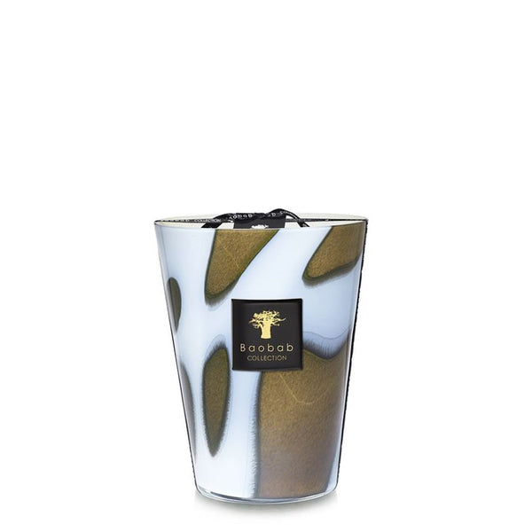 Stones Agate Candle <br> Rhubarb, Acai Berry, Peony <br> (H 24) cm