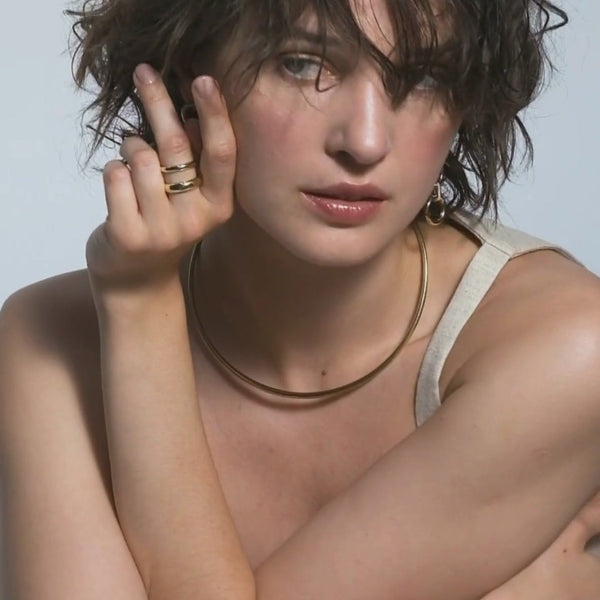 Eyelet Earrings <br>
White Sand