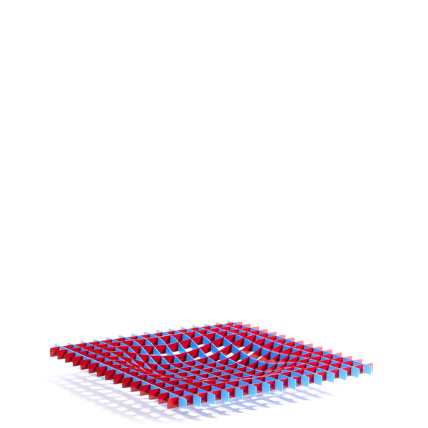 Gravity Tray <br> Red and Blue <br> (L 20 x W 20) cm