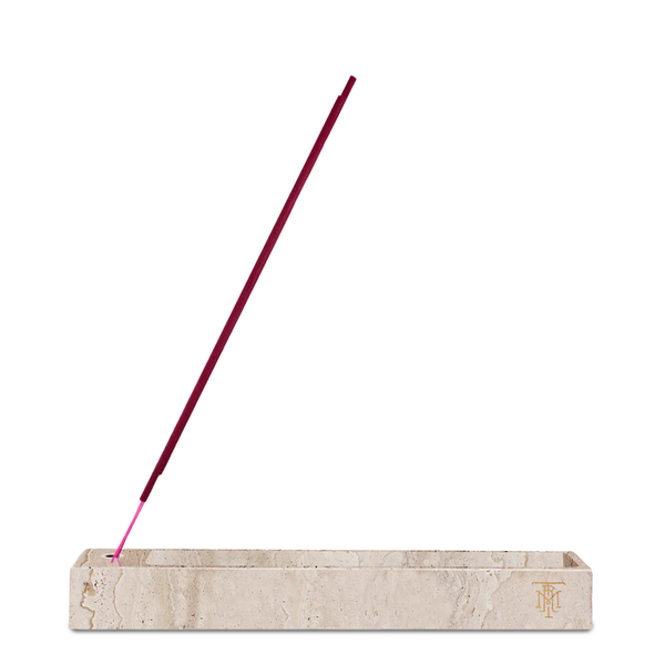 Travertine Incense Holder <br> Beige
