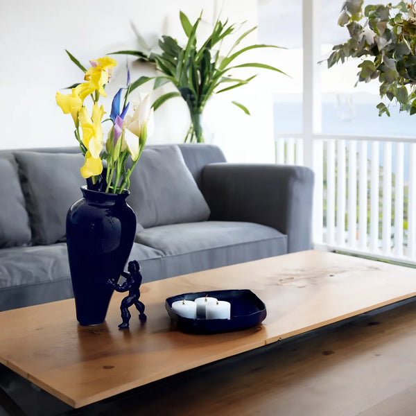 My Superhero Vase<br> Glossy Blue <br> (H 27.5) cm