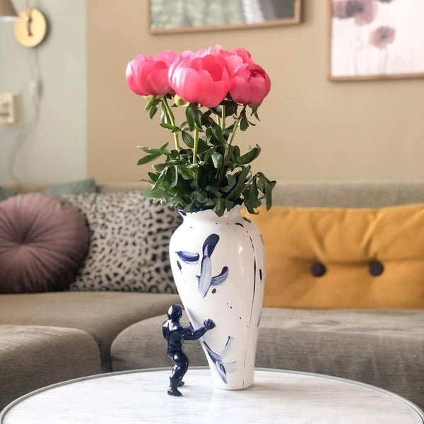 My Superhero Vase <br> Glossy Dutch Blue <br> (H 37) cm