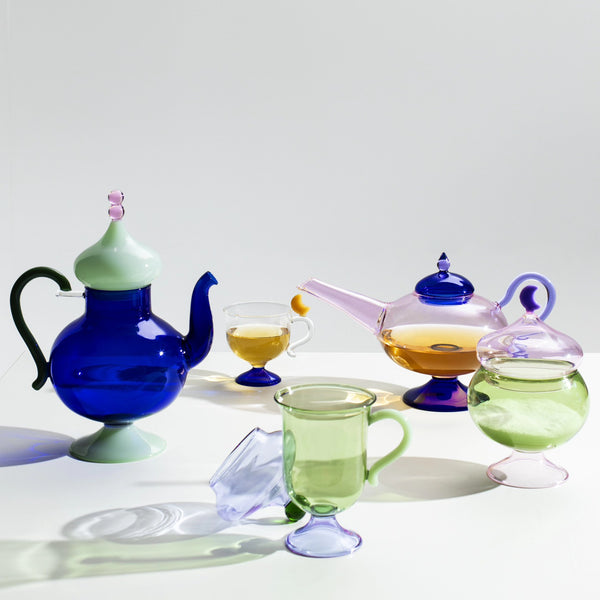 Sogni d'Oriente Box <br> 
Blue / Pink <br> 
(Ø 9 x H 15.5) cm