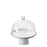 Cake Stand <br> White Cumulus <br> (Ø 33 x H 14) cm