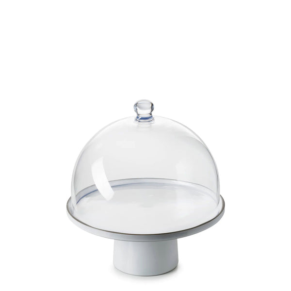 Cake Stand <br> White Cumulus <br> (Ø 33 x H 14) cm
