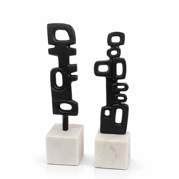 Sculpture with Marble Base <br> (H 34) cm