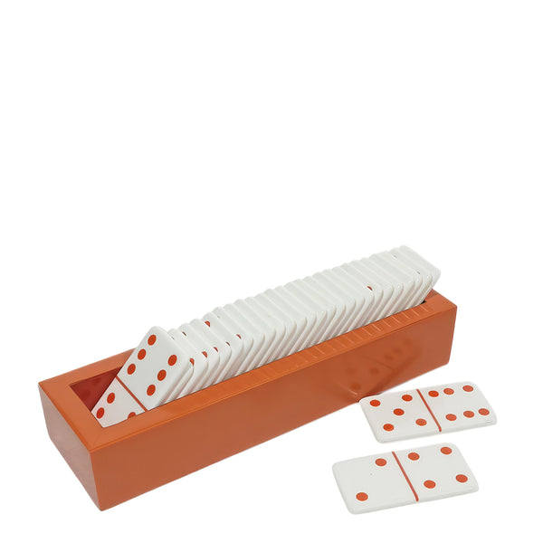 Dominoes Set <br> Orange <br> (L 24 x W 7 x H 4.5) cm