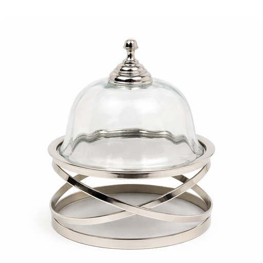 Round Dish on Stand
<br> (Ø 20 x H 22.5) cm