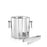 Crillon Ice Bucket with Tong
<br> (Ø 15 x H 16) cm