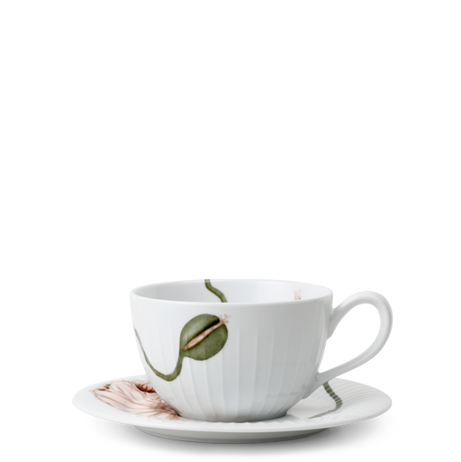 Hammershøi Poppy Teacup with Saucer <br> White <br> 380 ml