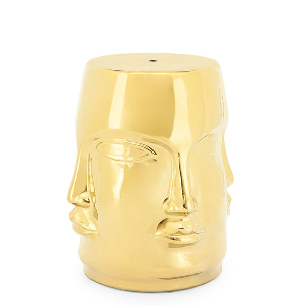 Ming Face Stool<br> Gold <br> (D 37 x H 46) cm