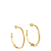 Bangle Hoop Earrings<br> Beige Mastic