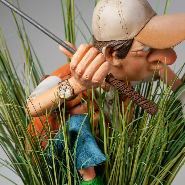 The Golfer in the Rough <br> (L 17 x H 42) cm