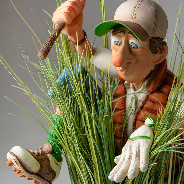 The Golfer in the Rough <br> (L 17 x H 42) cm