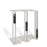 The Three Musketeers Table <br> White <br> (L 25 x W 15 x H 55) cm