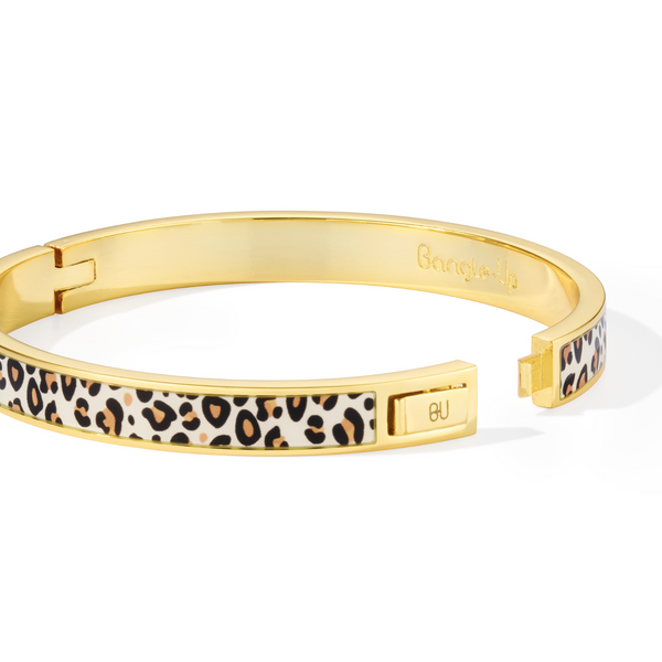Tina Bangle Bracelet<br> White Sand<br> (17-19) cm