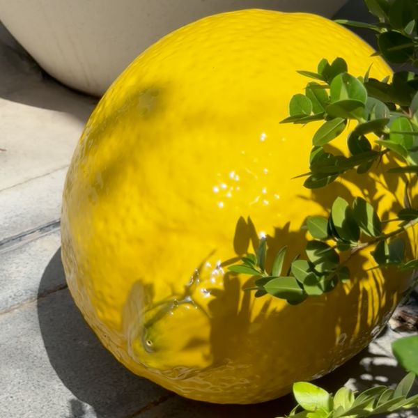 Lemon Brilliant Glazed <br> 
Yellow
<br> (Ø 45 x L 66) cm