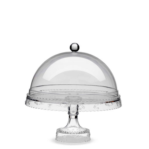 Alzata Cake Stand with Dome <br> Clear <br> (Ø 29.5 x H 16) cm