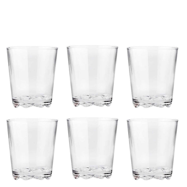 Glacier Drinking Glasses <br> Set of 6 <br> 250 ml