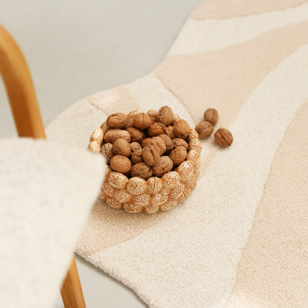 Walnut Bowl <br> Brown <br> (Ø 20 x H 8) cm