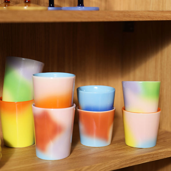 Hue Mug <br> 
Set of 4 <br> 
(Ø 7 x H 6.5) cm