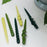 Alpha Candle <br> 
Green, Dark Green, Yellow <br> 
Set of 3