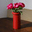 Turban Vase <br> 
Burgundy
<br> (Ø 16 x H 27) cm