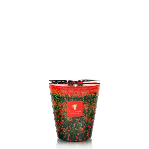 Arty Flowers Poppies Candle <br> Bergamot, Green Apple, Cedar <br> Limited Edition <br> (H 16) cm