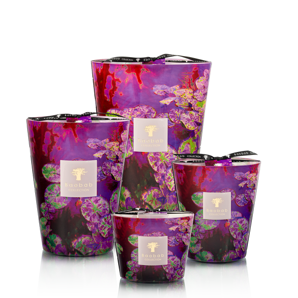 Arty Flowers Water Lily Candle <br> Jasmine, Violet, Benzoin <br> Limited Edition <br> (H 35) cm