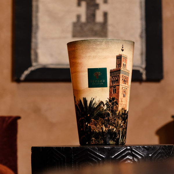 Orientalist Koutoubia Candle <br> 
Incense, Cedar, Leather
 <br> Limited Edition <br> 
(H 35) cm