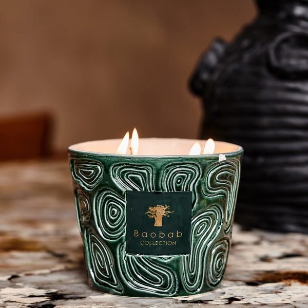 Ksar Pacha Candle <br> 
Bergamot, Absinthe, Patchouli from Indonesia
 <br> Limited Edition <br> 
(H 10) cm