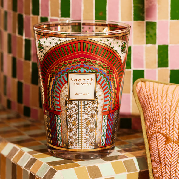 Marrakech Candle <br> 
Orange Blossom, Leather, Patchouli
 <br> Limited Edition <br> 
(H 10) cm