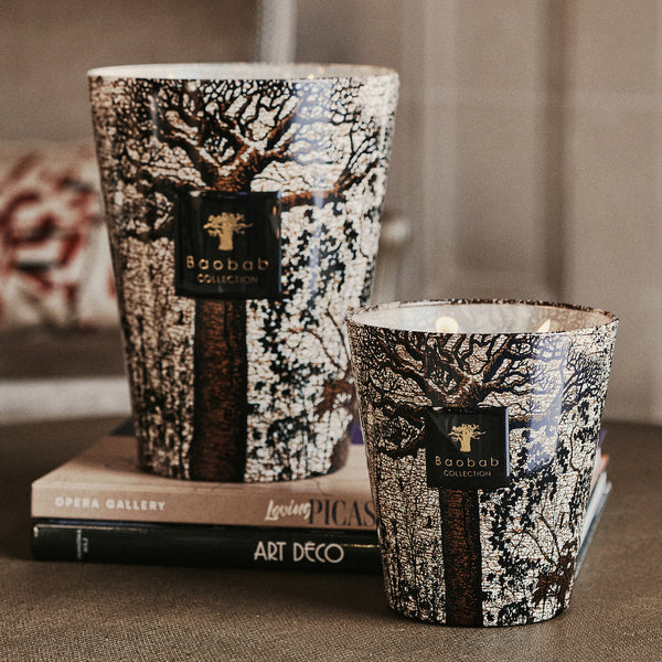 Sacred Trees Morondo Candle <br> 
Cinnamon, Almond, Texas Cedar Wood
 <br> Limited Edition <br> 
(H 24) cm