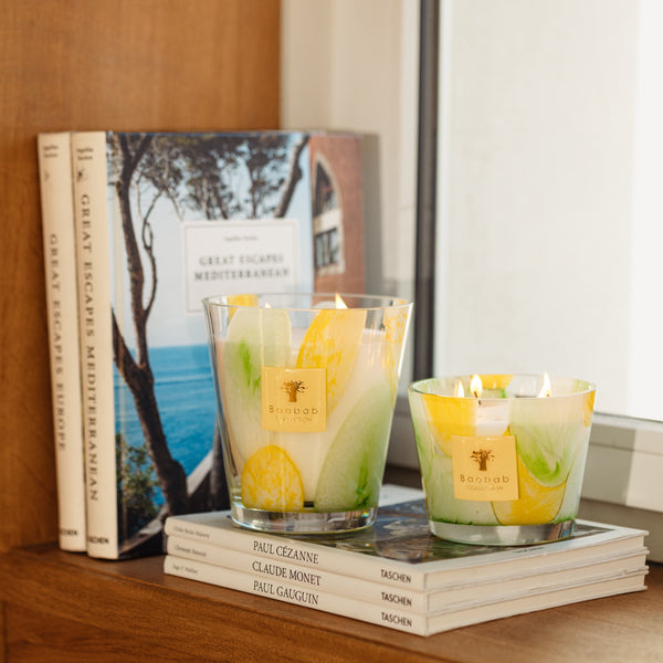 Riviera Santo Sospir Candle <br>
Bergamot, Green Apple, Cedar <br>
Limited Edition <br>
(H 10) cm