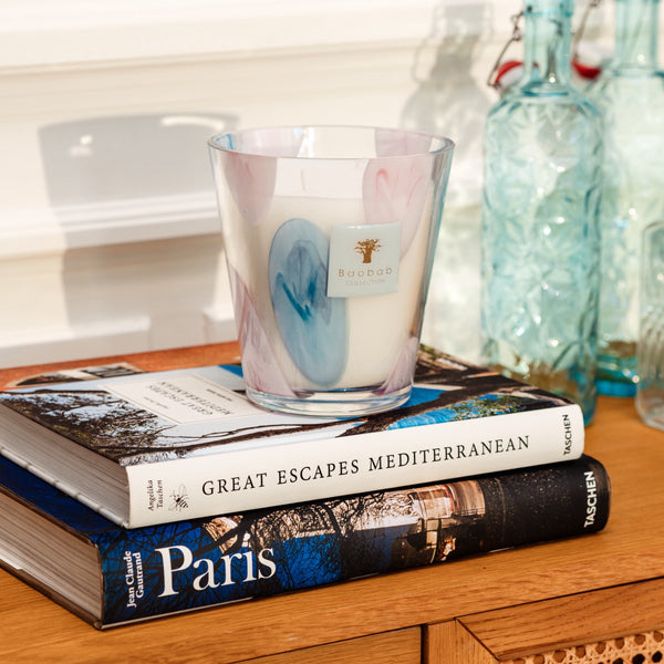 Riviera Leopolda Candle <br>
Sea Salt, Tuberose, Moss <br>
Limited Edition <br>
(H 16) cm