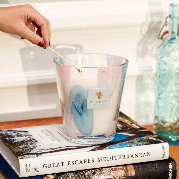 Riviera Leopolda Candle <br>
Sea Salt, Tuberose, Moss <br>
Limited Edition <br>
(H 10) cm
