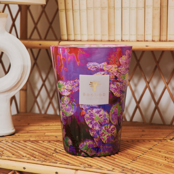 Arty Flowers Water Lily Candle <br> Jasmine, Violet, Benzoin <br> Limited Edition <br> (H 35) cm