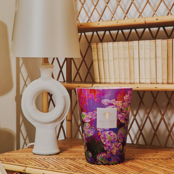 Arty Flowers Water Lily Candle <br> Jasmine, Violet, Benzoin <br> Limited Edition <br> (H 35) cm