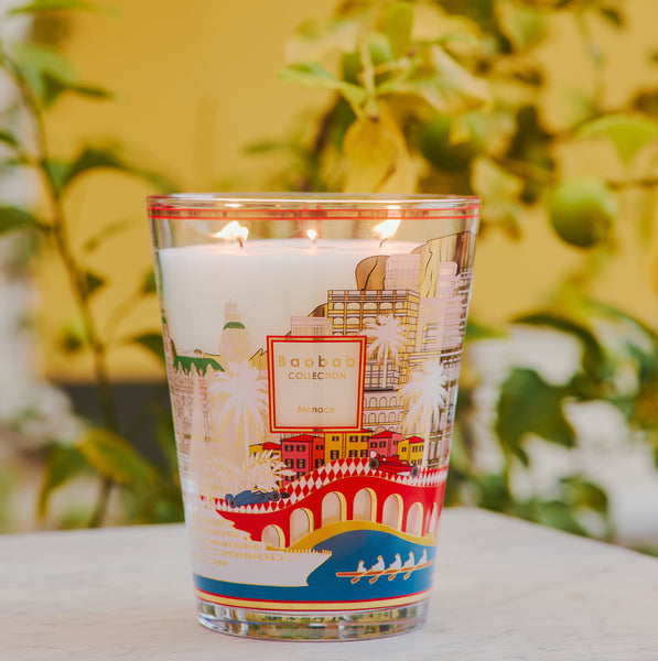 Monaco Candle <br> 
Lemon, Sea Salt, Musk
<br> Limited Edition
<br> (H 16) cm