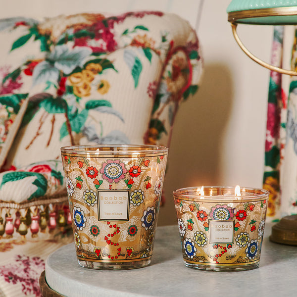 Tree of Love Candle <br> 
Sea Salt, Tuberose, Moss
<br> Limited Edition
<br> (H 24) cm