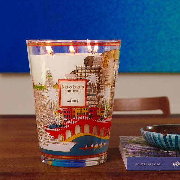 Monaco Candle <br> 
Lemon, Sea Salt, Musk
<br> Limited Edition
<br> (H 16) cm