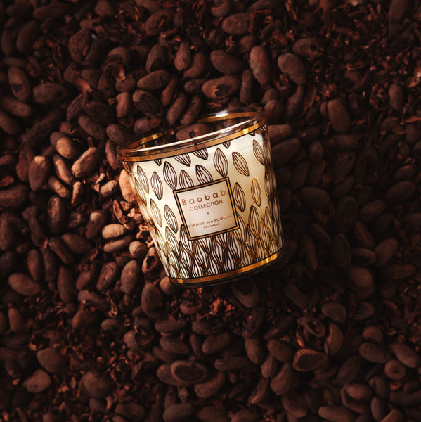 Pierre Marcolini Perou Candle <br> 
Lime, Jasmine, Vetiver
<br> Limited Edition
<br> (H 10) cm