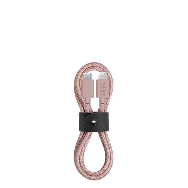 Belt Cable Rose <br> USB-C to Lightning <br> 1.2 m