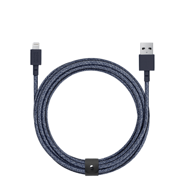 Belt Cable Indigo <br> USB-A to Lightning <br> 3 m