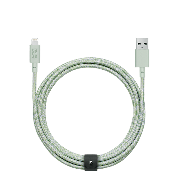 Belt Cable Sage <br> USB-A to Lightning <br> 3 m
