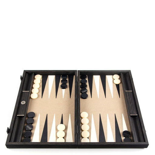 Snake Tote in Black and Black <br> Backgammon Set <br> (47 x 29) cm